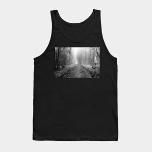 Walk through the woods on a foggy morning Tank Top